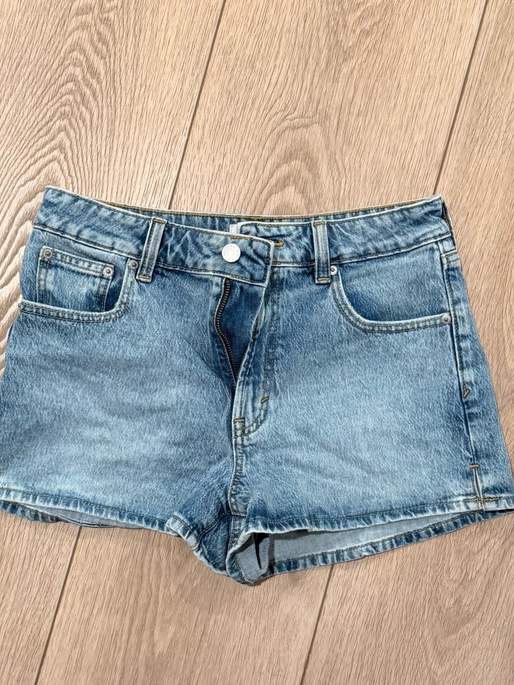 PacSun Women's Light Blue High-Rise Denim Shorts
